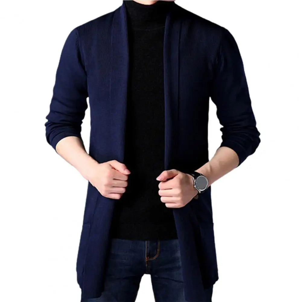 Useful Cardigan Sweater All Match Autumn Knitting Sweater Men Winter Knitting Sweater Coat