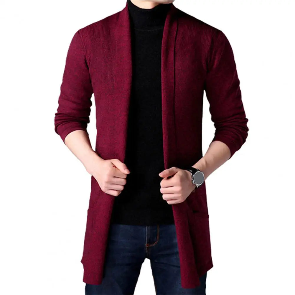 Useful Cardigan Sweater All Match Autumn Knitting Sweater Men Winter Knitting Sweater Coat